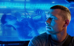 Jake Sully (Sam Worthington) em "Avatar", de James Cameron