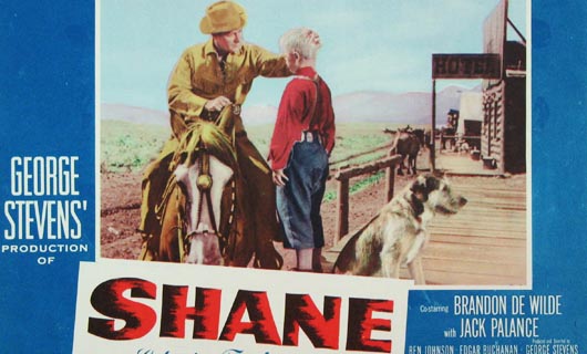 Antigo poster de "Shane"
