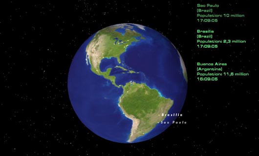 Imagem do descanso de tela "Cities of Earth"