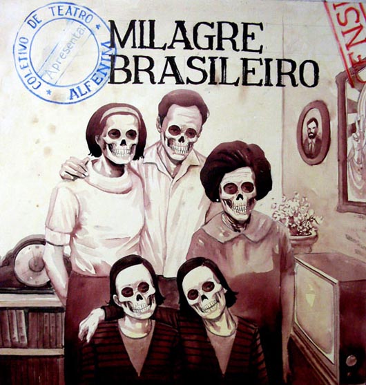 A "Família Brasileira" em "Milagre Brasileiro" do coletivo de teatro Alfenim